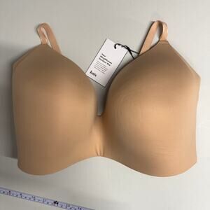 NEW Knix Size 8+ 40F 42E 42F WingWoman Contour Wireless Bra Molded Warm Sand Tan